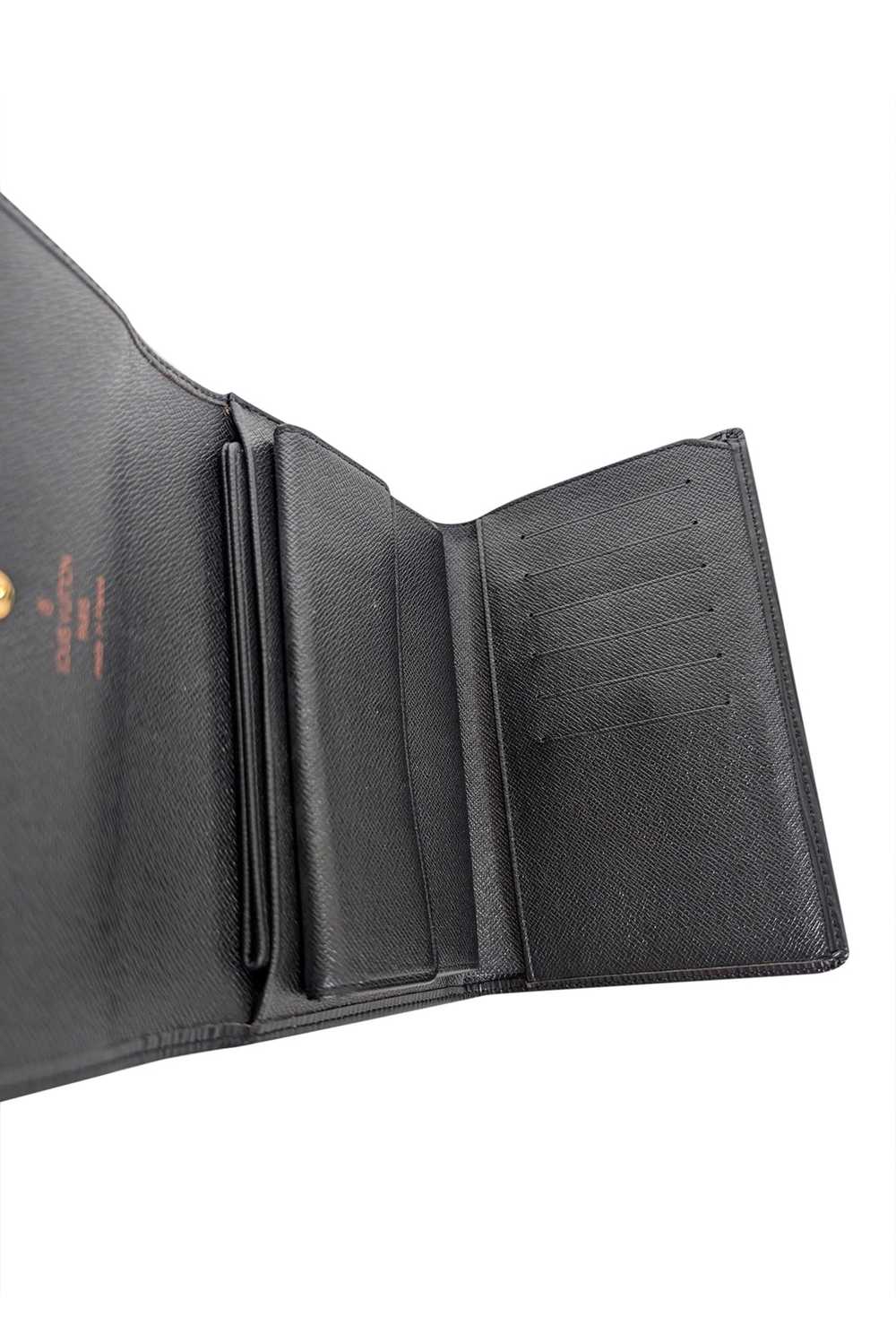 Louis Vuitton - Black Epi Leather Tri-Fold Wallet - image 5