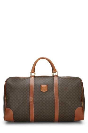 Brown Coated Canvas Macadam Boston Bag Send in SM… - image 1