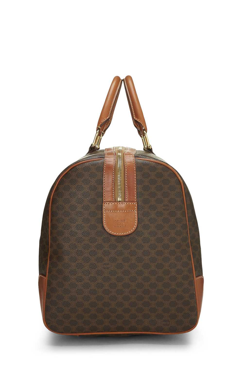 Brown Coated Canvas Macadam Boston Bag Send in SM… - image 3