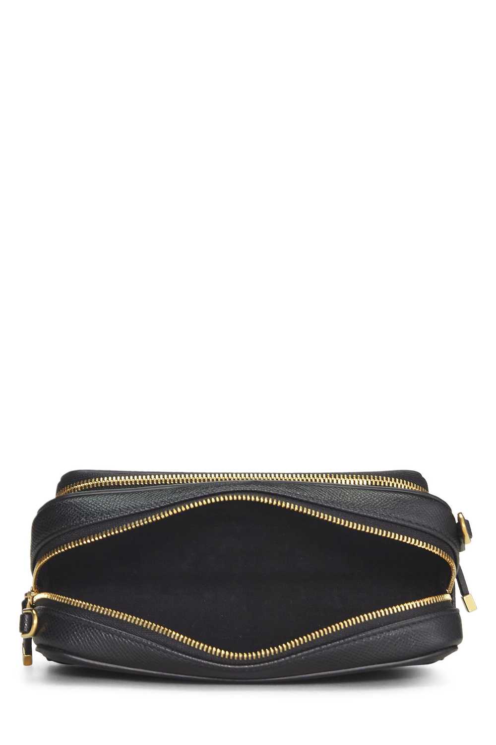 Black Calfskin Caro Double Pouch Crossbody Send i… - image 6