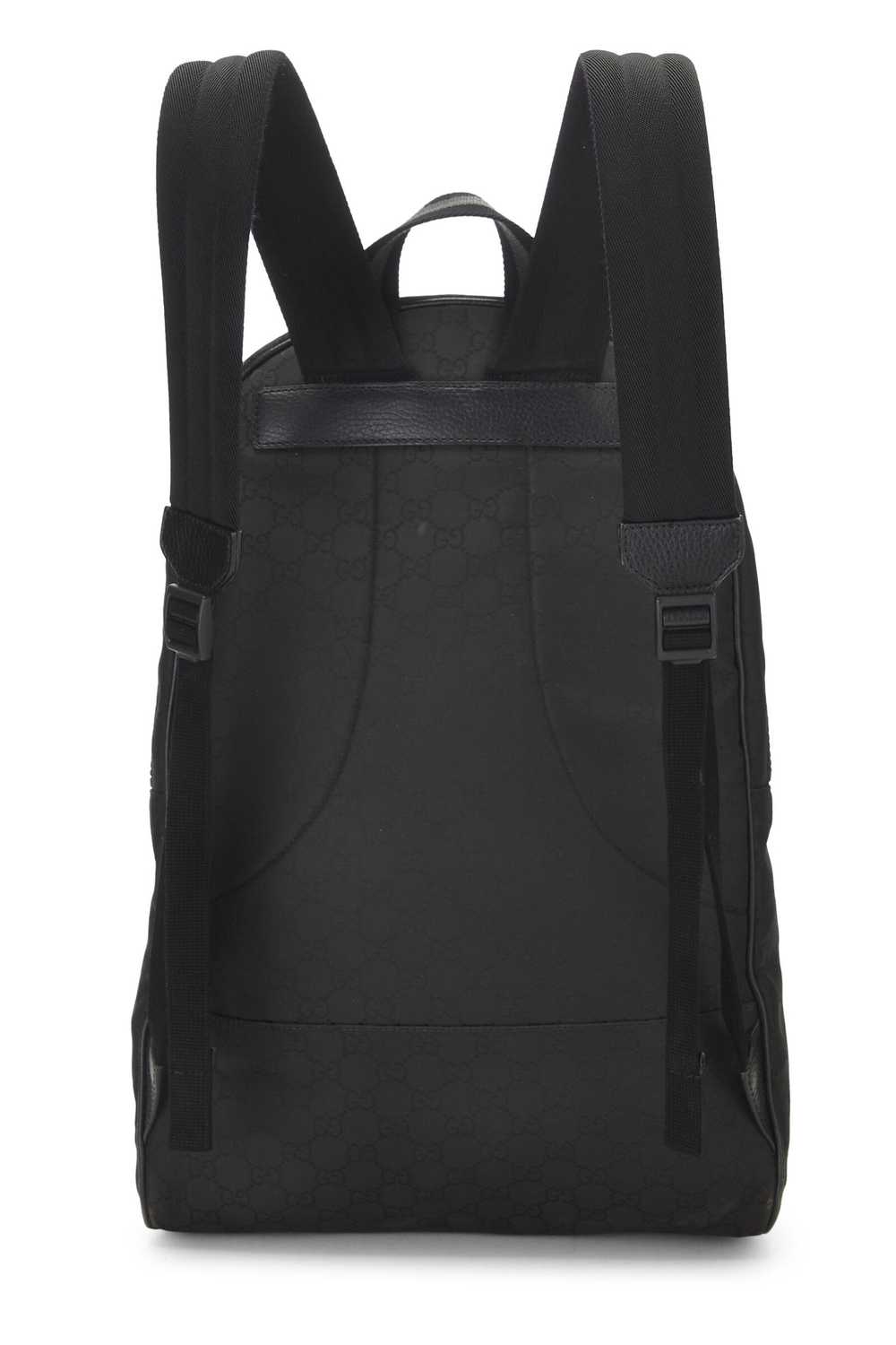 Black GG Nylon Slim Backpack Send in SMS Send in … - image 4