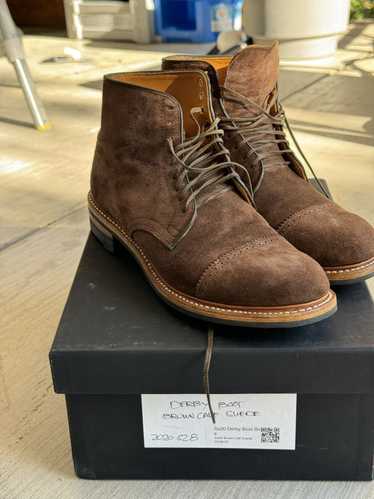 Viberg Viberg Derby Boots Brown Calf Suede