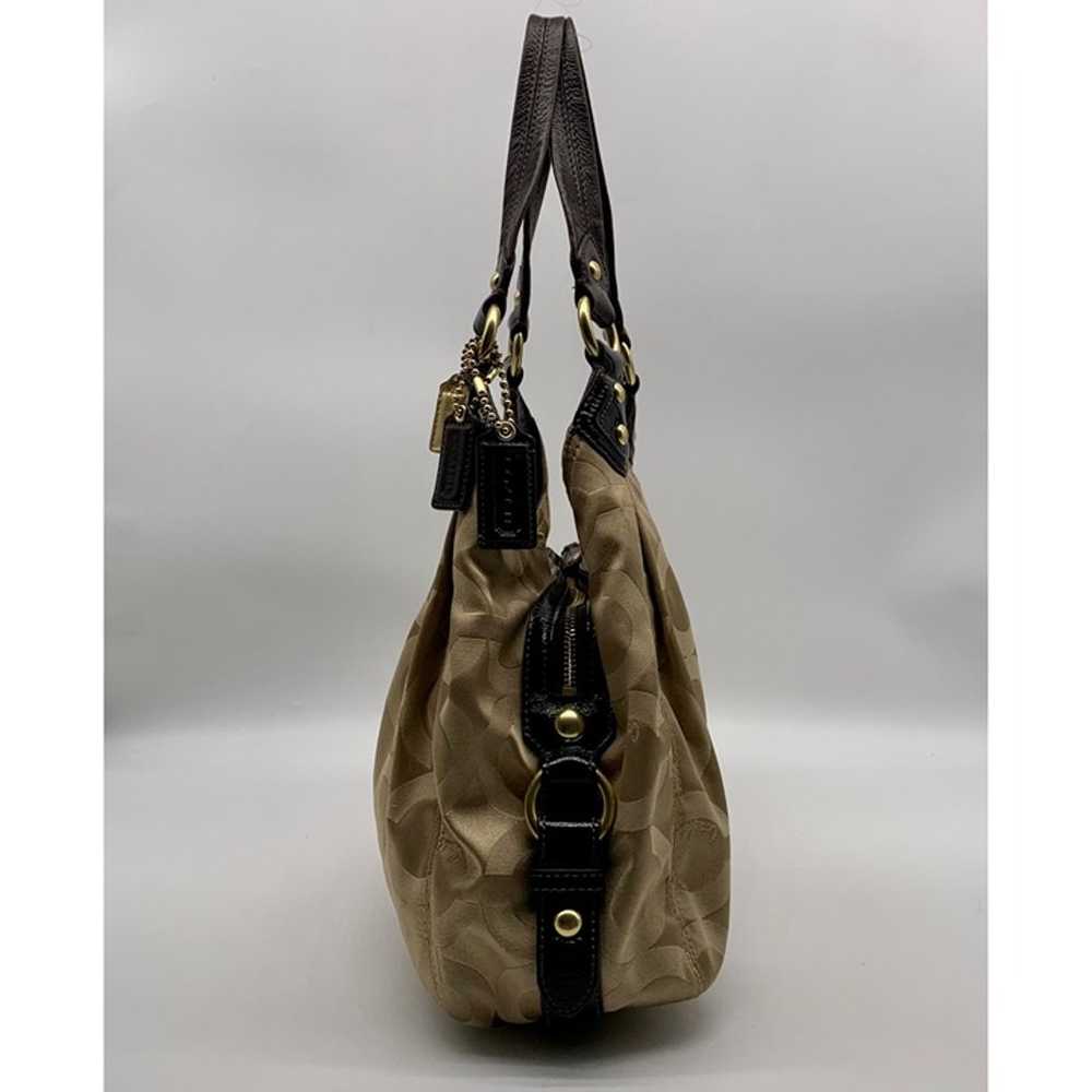 Coach Madison Beige Signature Op Art Sateen Maggi… - image 3