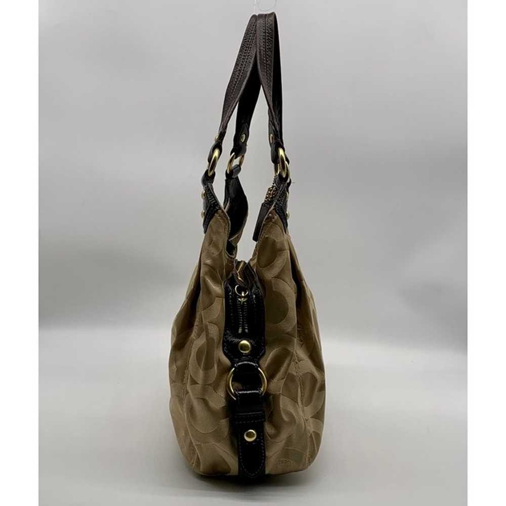 Coach Madison Beige Signature Op Art Sateen Maggi… - image 4