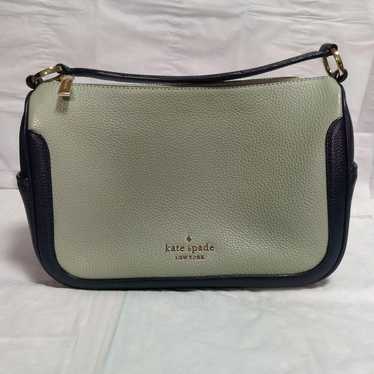 Kate Spade shoulder bag light green navy