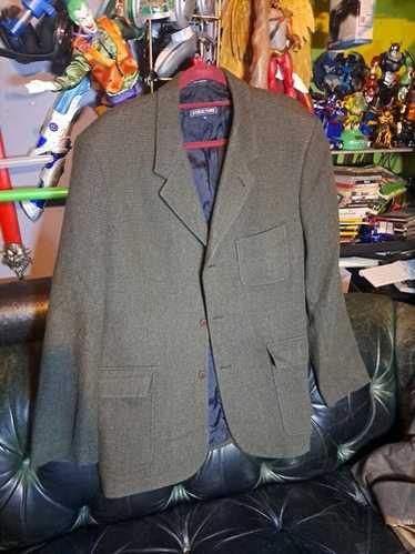 NICE Structure Wool Blend Gray Button Up Mid Tren… - image 1