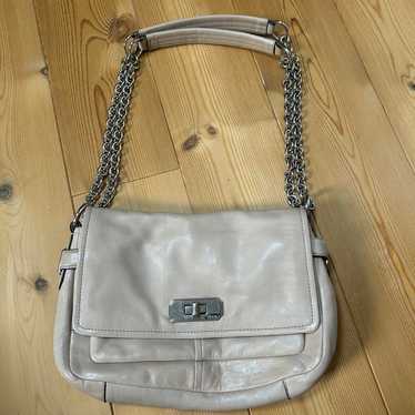 COACH Beige Leather Shoulder Bag