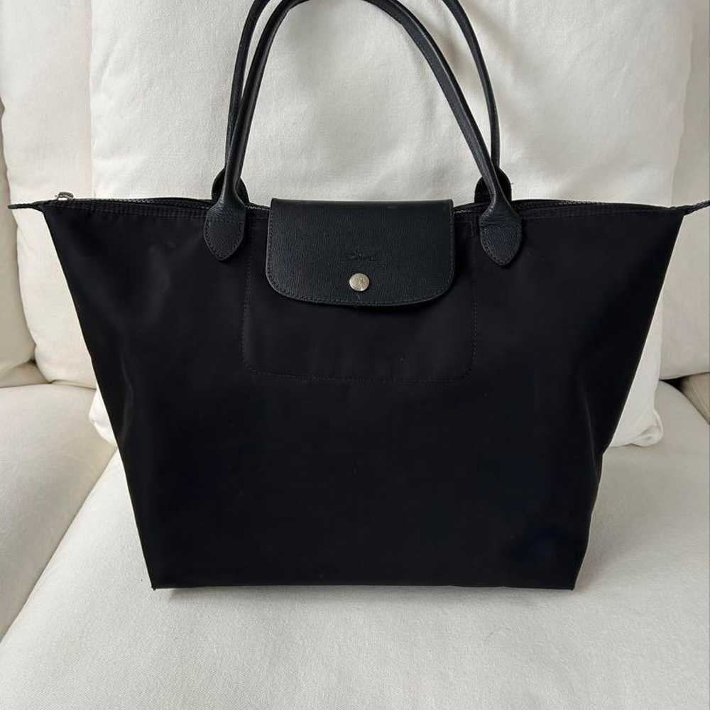 LONGCHAMP Le Pliage Large Tote Bag Black Excellen… - image 1