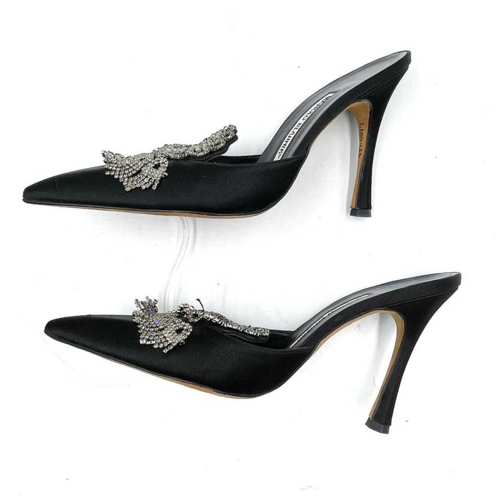 Manolo Blahnik Cloth heels - image 7