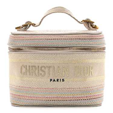 CHRISTIAN DIOR Canvas Embroidered Stripes Diortrav