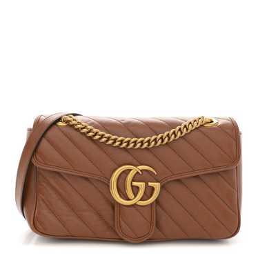 GUCCI Azalea Calfskin Matelasse Diagonal Small GG 