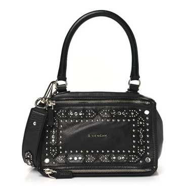 GIVENCHY Calfskin Studded Medium Pandora Black