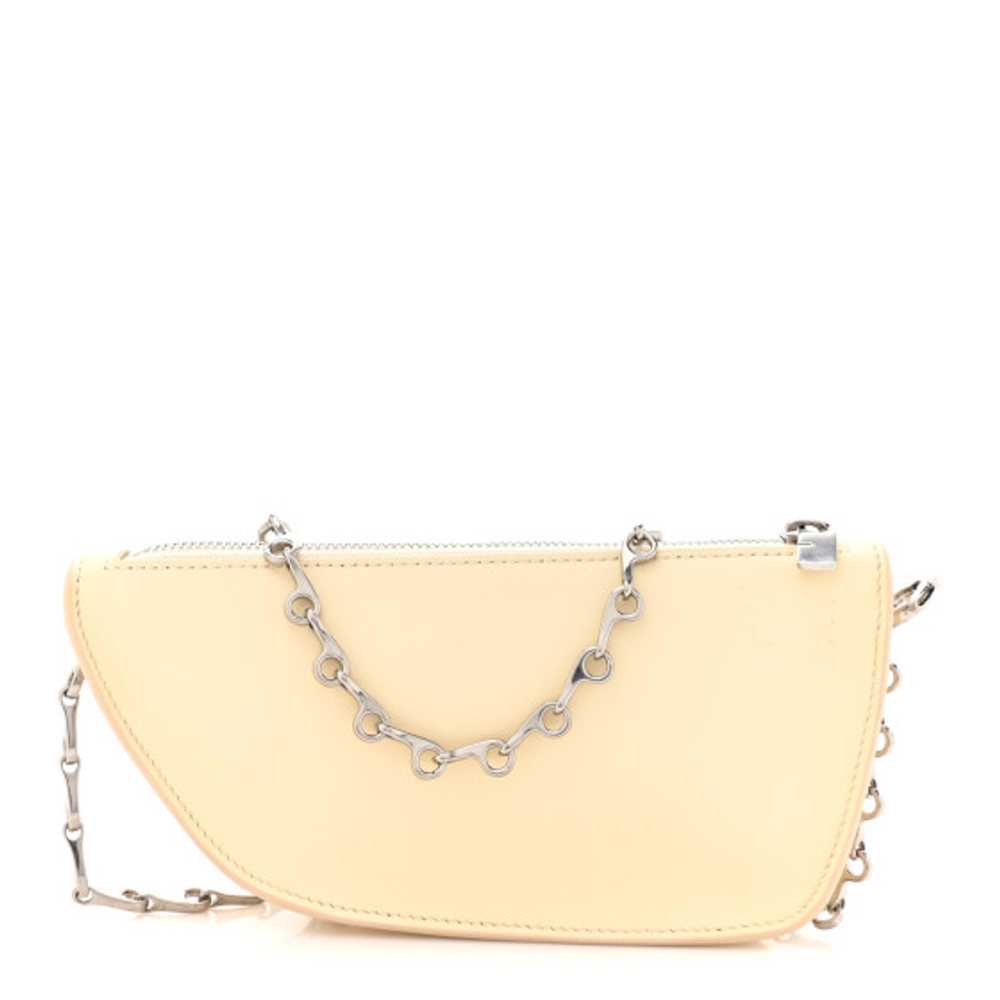 BURBERRY Calfskin Micro Shield Sling Bag Pearl - image 1