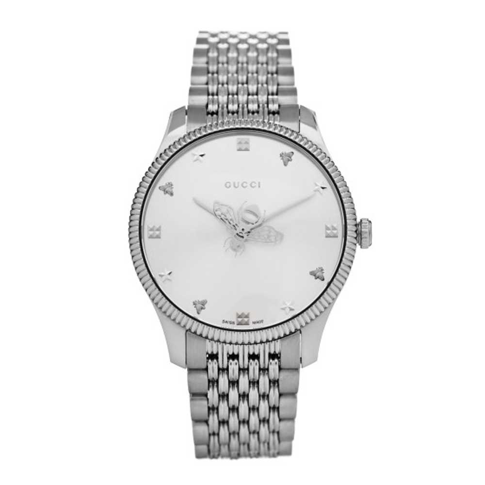 GUCCI Stainless Steel 36mm G-Timeless Bee Quartz … - image 1