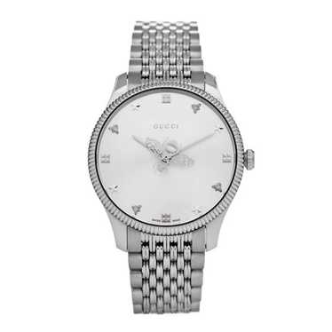 GUCCI Stainless Steel 36mm G-Timeless Bee Quartz … - image 1