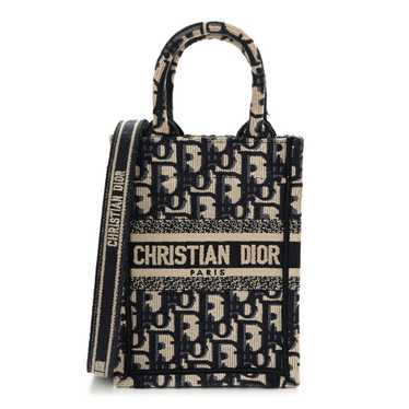 CHRISTIAN DIOR Oblique Mini Book Tote Phone Bag B… - image 1