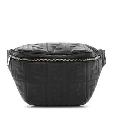 FENDI Nappa FF 1974 Embossed Belt Bag Black - image 1