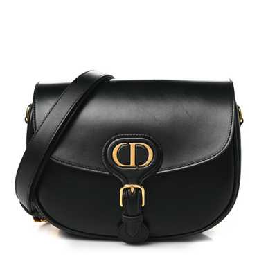 CHRISTIAN DIOR Box Calfskin Medium Bobby Flap Bla… - image 1