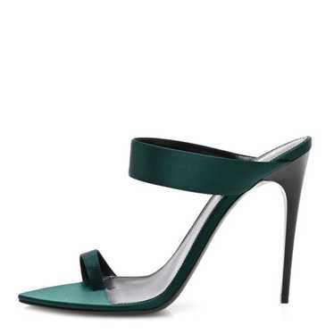 SAINT LAURENT Crepe Satin Martha Mule 110 Sandals 