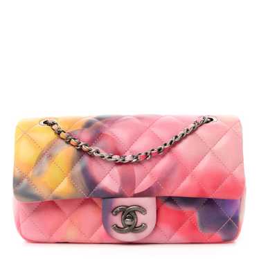 CHANEL Printed Lambskin Quilted Small Flower Power