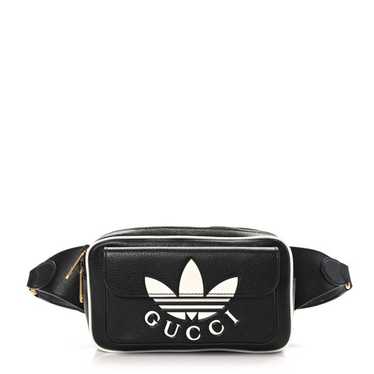 GUCCI X ADIDAS Textured Dollar Calfskin Belt Bag B