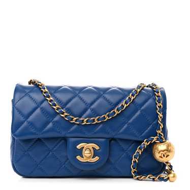 CHANEL Lambskin Quilted Pearl Crush Mini Rectangul