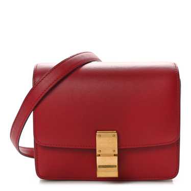 CELINE Box Calfskin Small Classic Box Flap Bag Red