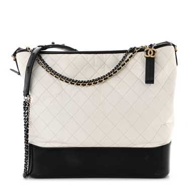 CHANEL Aged Calfskin Quilted Maxi Gabrielle Hobo W