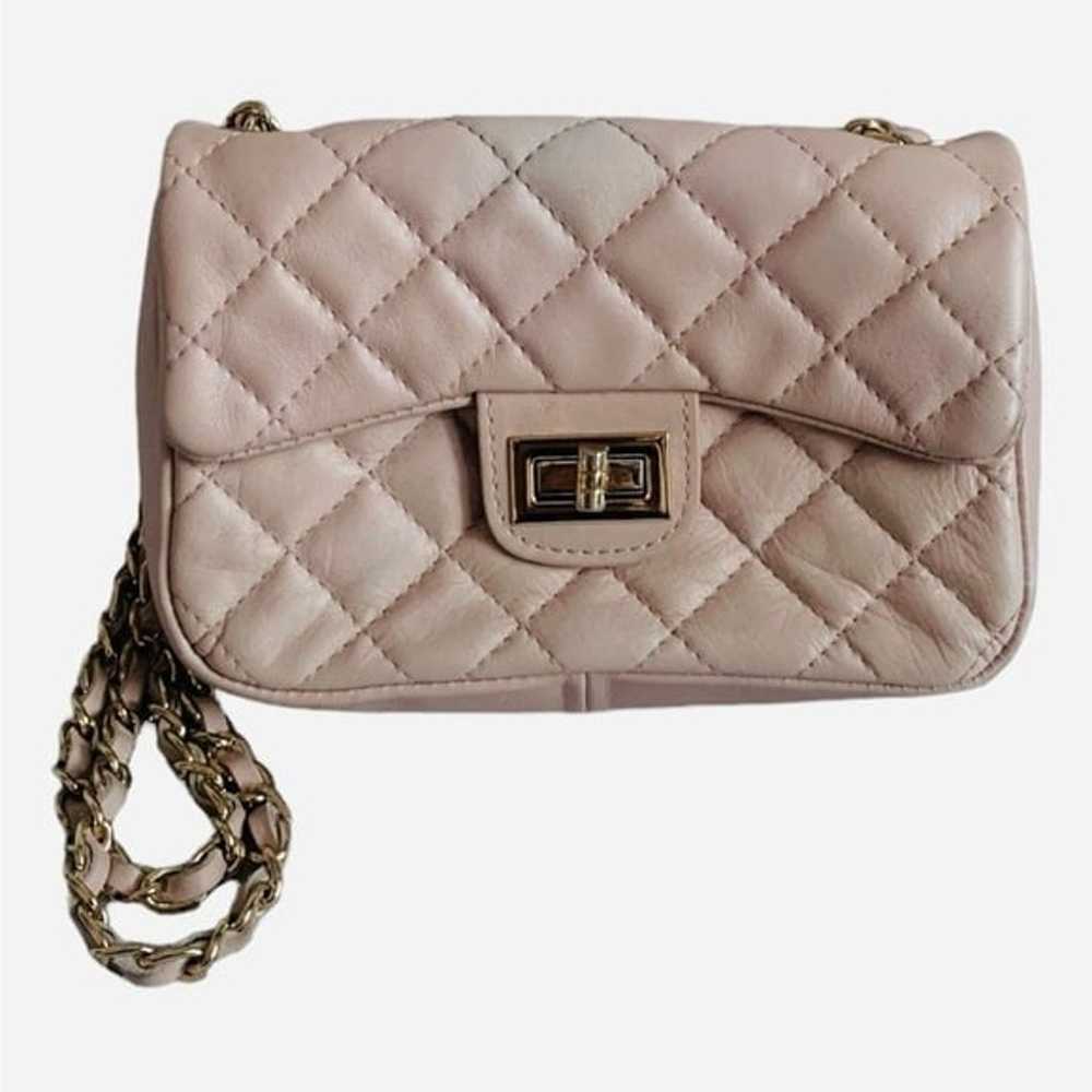 CHIAROSCURO CHARLOTTE Pale Pink Soft Leather Shou… - image 6