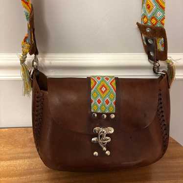 Bohemian style Gorgeous, sturdy leather Crossbody - image 1