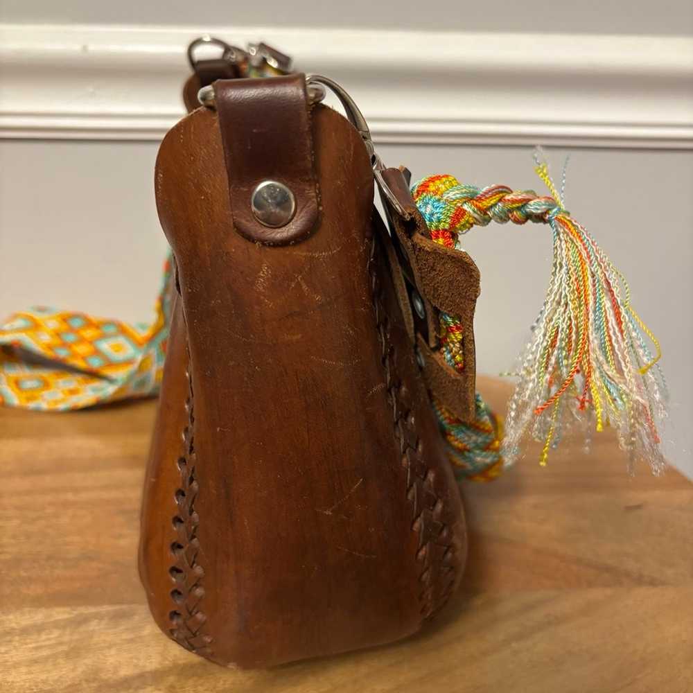 Bohemian style Gorgeous, sturdy leather Crossbody - image 6