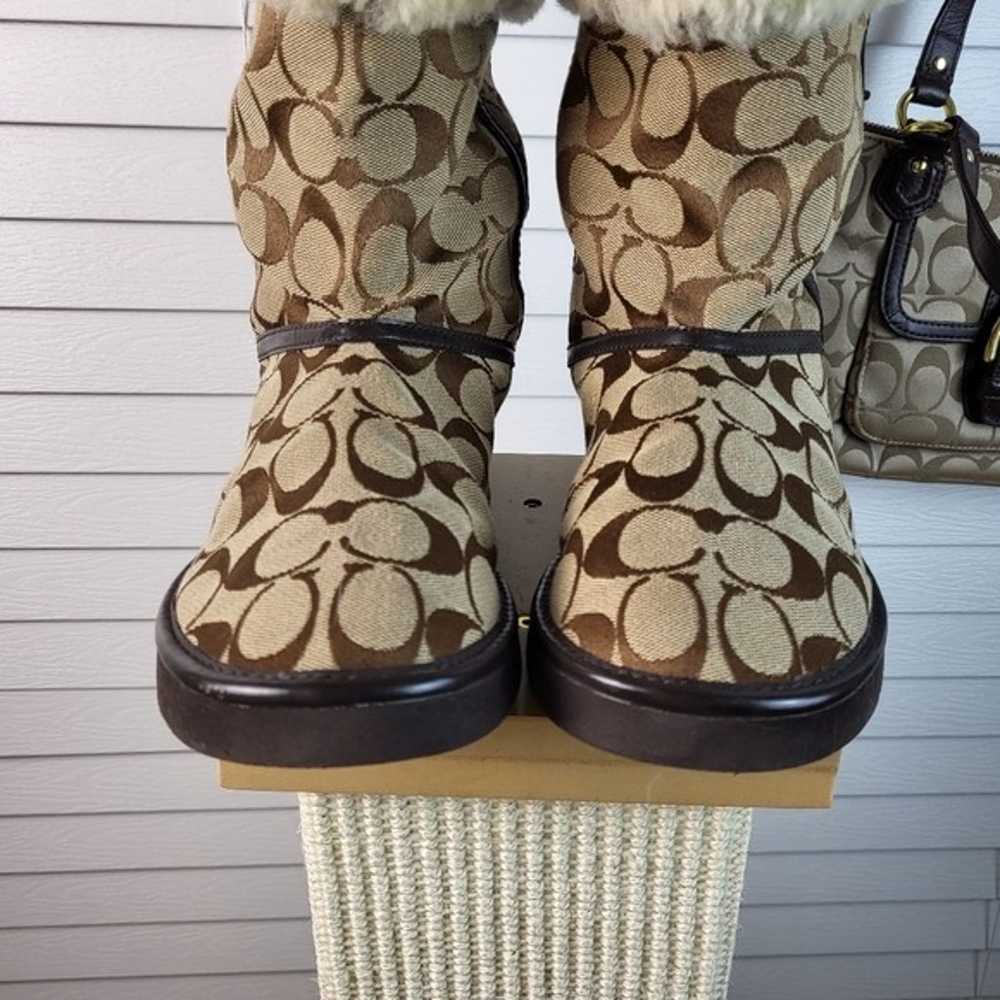 Coach Size 7 Boots & Crossbody - image 6