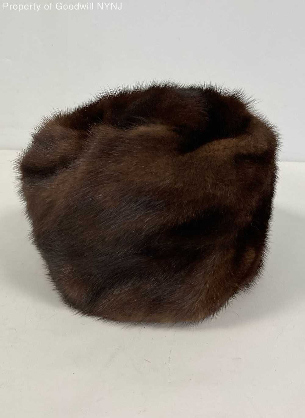 Macy's Little Shop Women's Brown Fur Hat - image 1