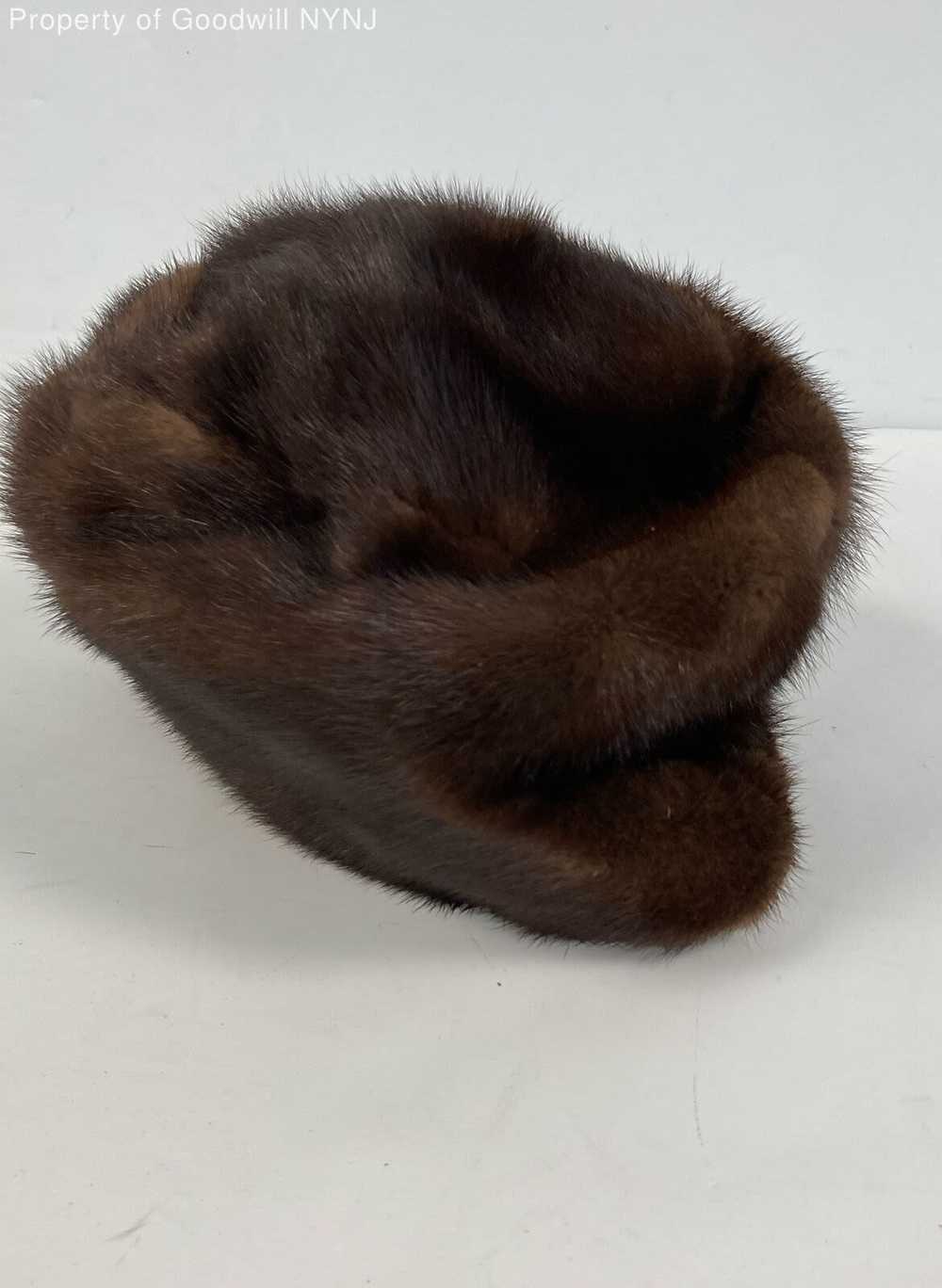 Macy's Little Shop Women's Brown Fur Hat - image 2