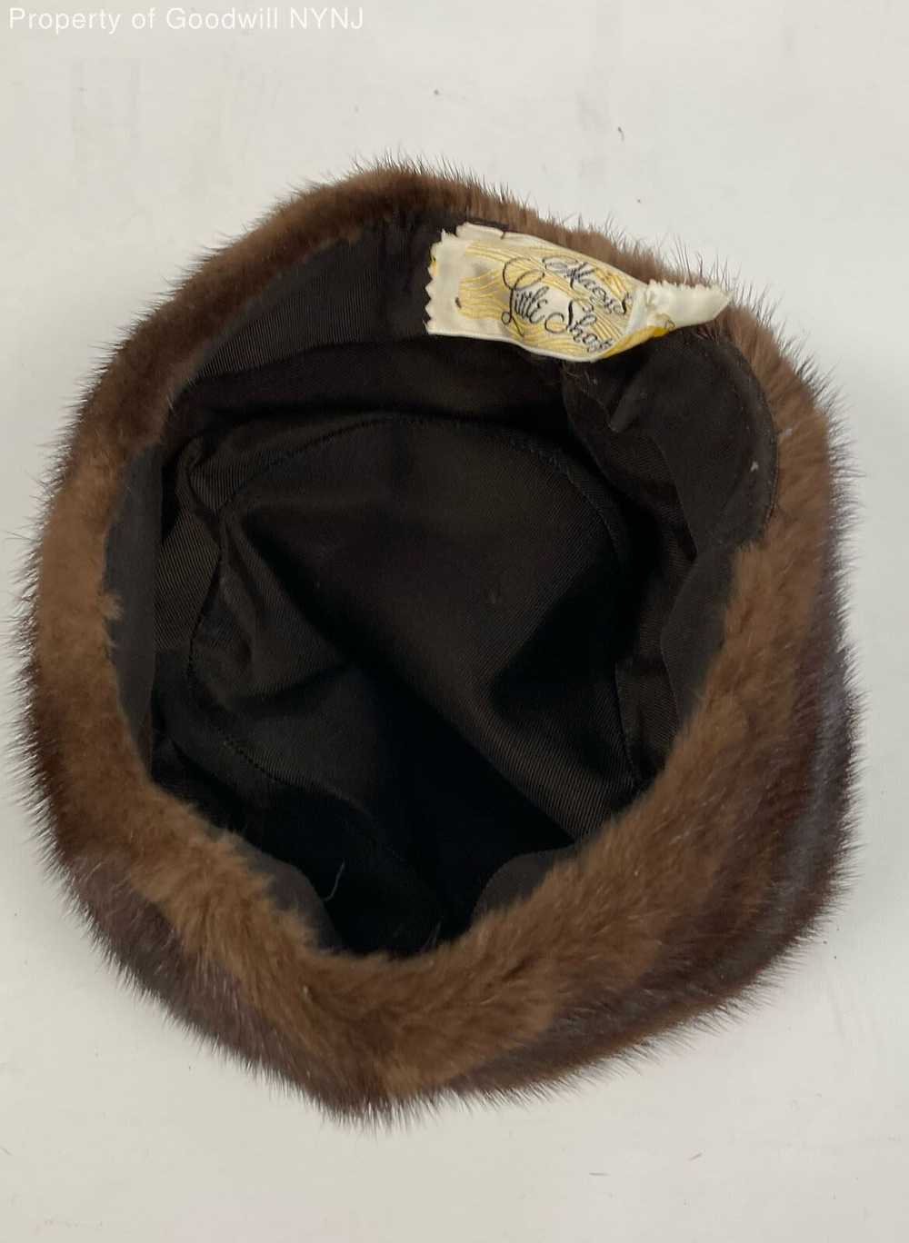 Macy's Little Shop Women's Brown Fur Hat - image 4