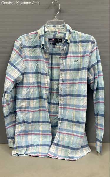 Men's Vineyard Vines 100% Cotton Plaid Whale Shirt