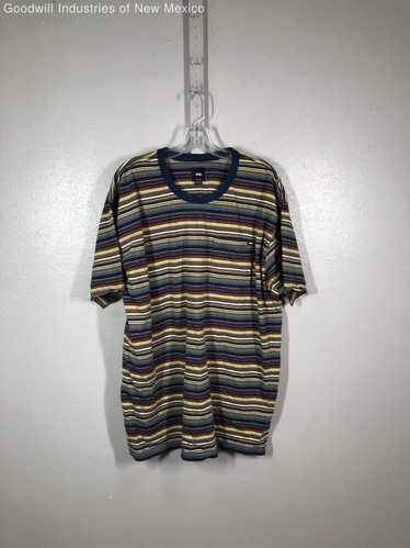 Vans Mens Multicolor Striped Chest Pocket Classic 