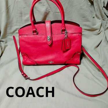 Unused Coach 2-way bag in grained leather - image 1