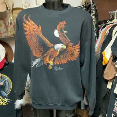 Tultex 2190. Vintage Cliff Bonemie Eagle Crewneck 