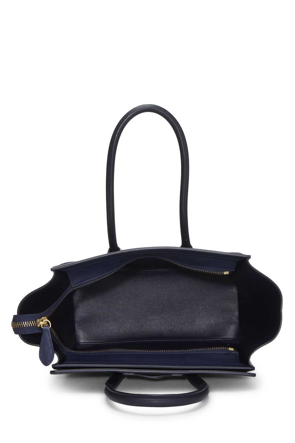 Navy Calfskin Luggage Micro Send in SMS Send in E… - image 6