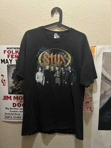 Band Tees × Vintage Styx 2001 vintage band tee