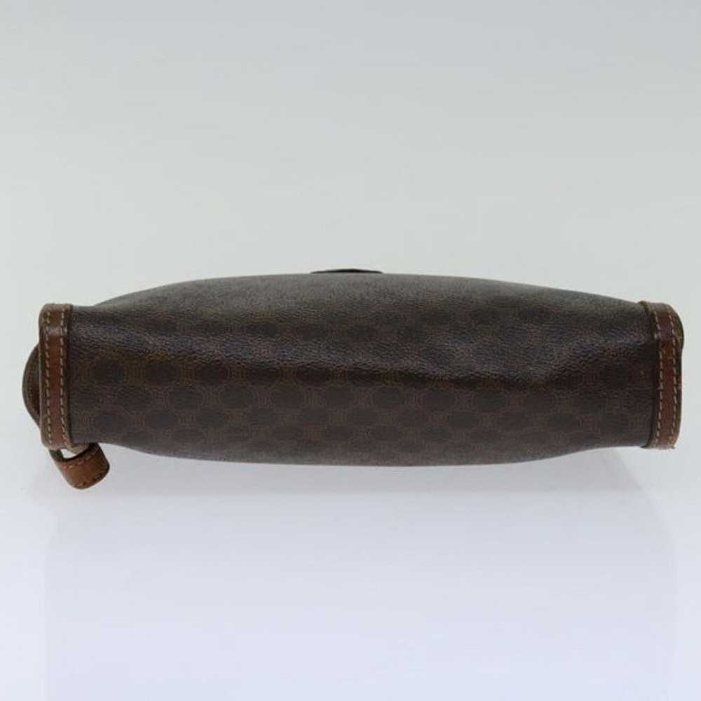 Celine CELINE Macadam Canvas Clutch Bag PVC Brown - image 7