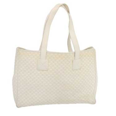 Celine CELINE Macadam Canvas Tote Bag PVC White - image 1