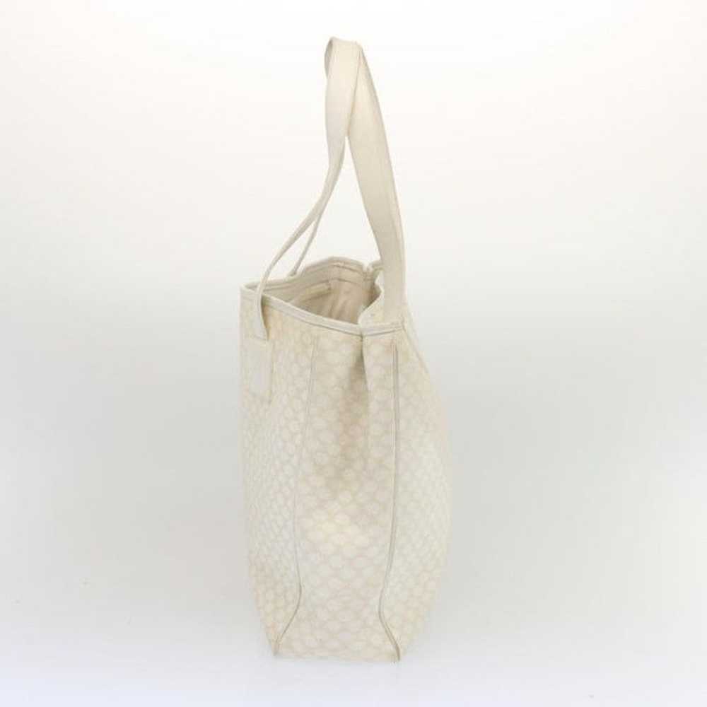 Celine CELINE Macadam Canvas Tote Bag PVC White - image 3