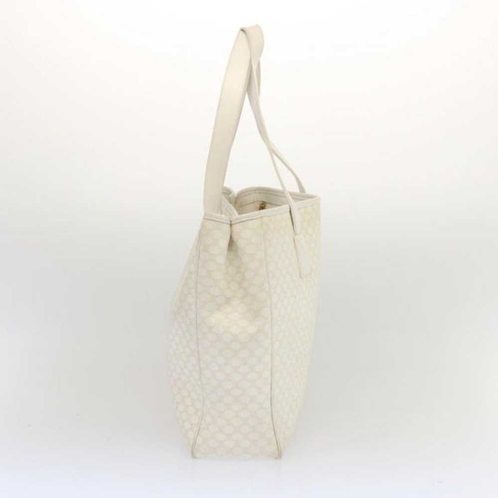 Celine CELINE Macadam Canvas Tote Bag PVC White - image 4