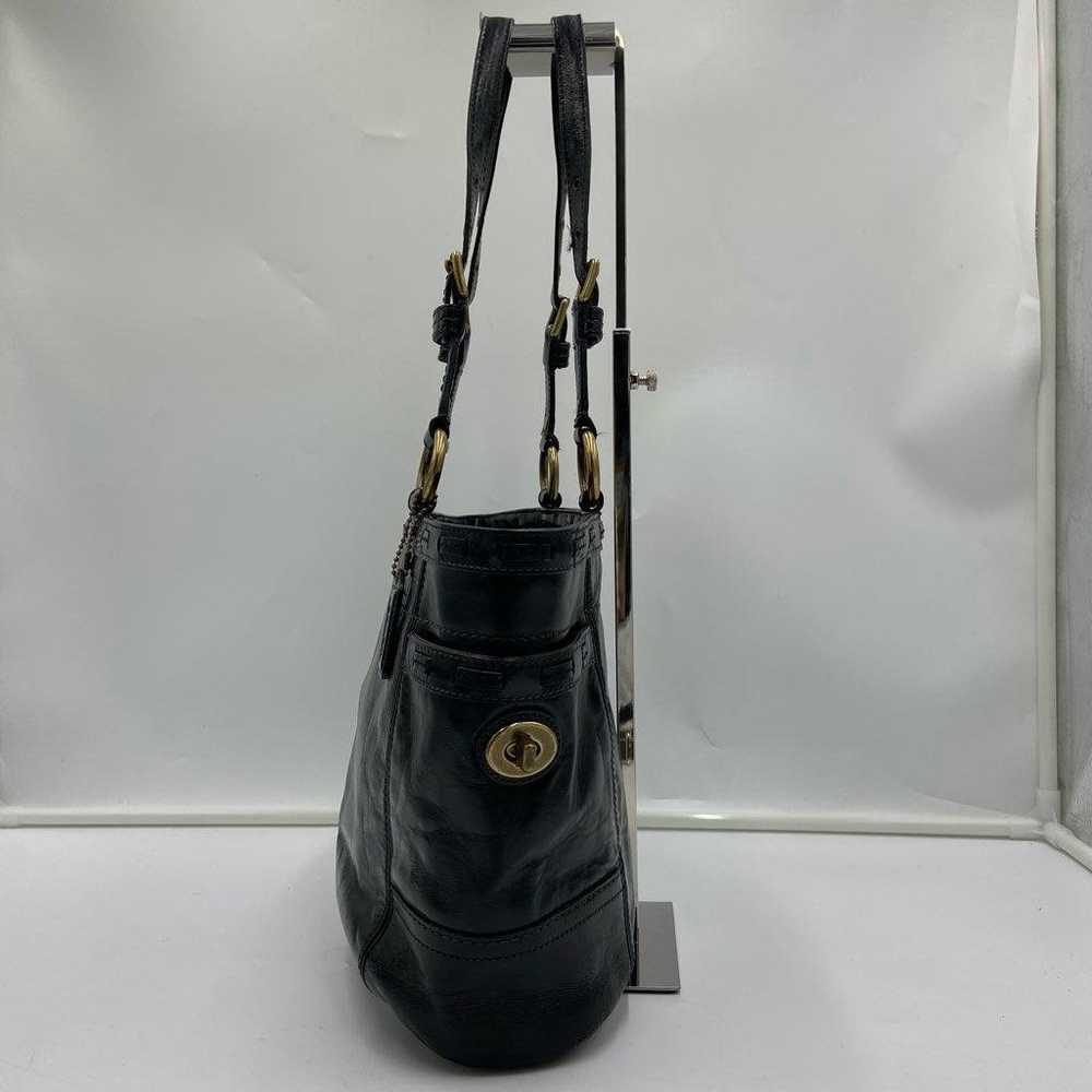 COACH Patent Leather Enamel Tote - Black - image 6