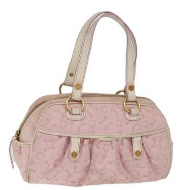 Celine CELINE Macadam Canvas Hand Bag Pink