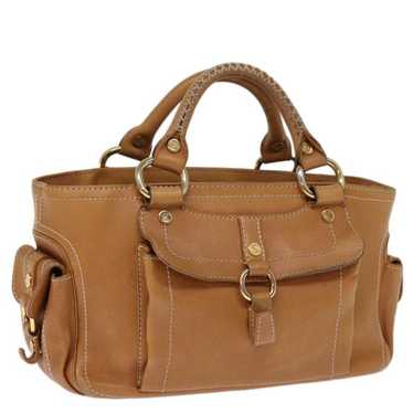 Celine CELINE Hand Bag Leather Brown