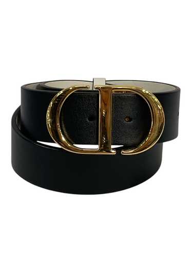 Christian Dior/Belt/Black/Leather/