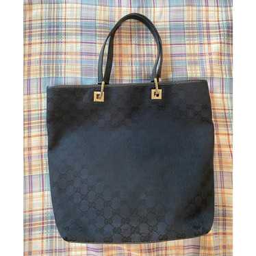 Gucci Vintage 00's Gucci Black Monogram Canvas To… - image 1